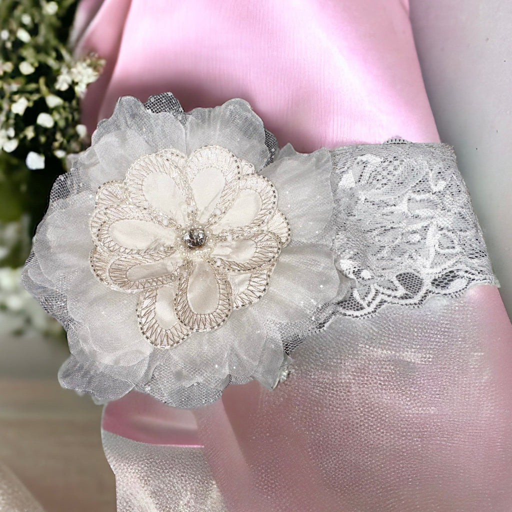 Antique Ivory Flower Headband