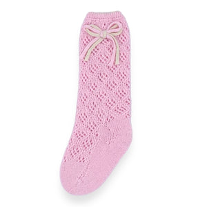 Pink Crochet Socks