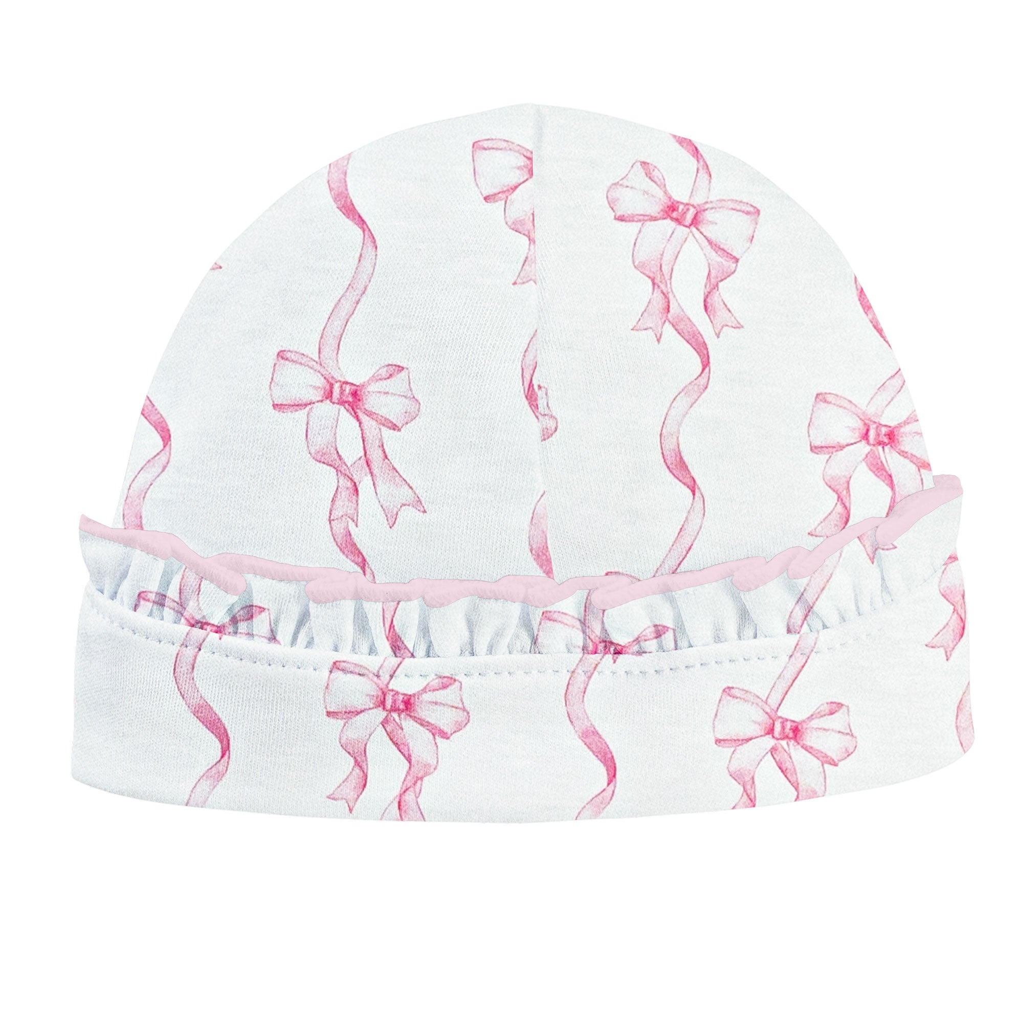 Coquette Bows Hat with Ruffles