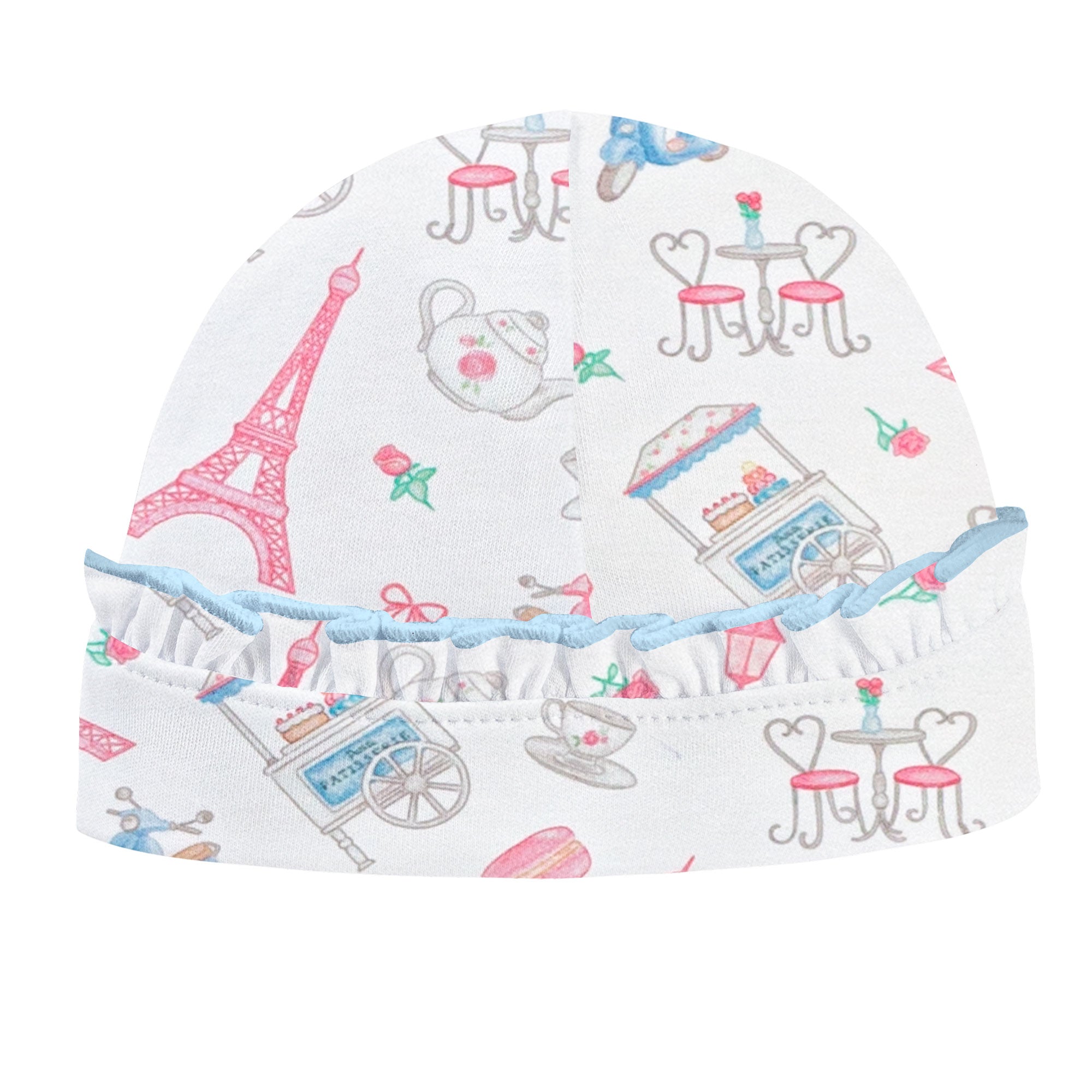 Charming Tea Hat with Ruffles