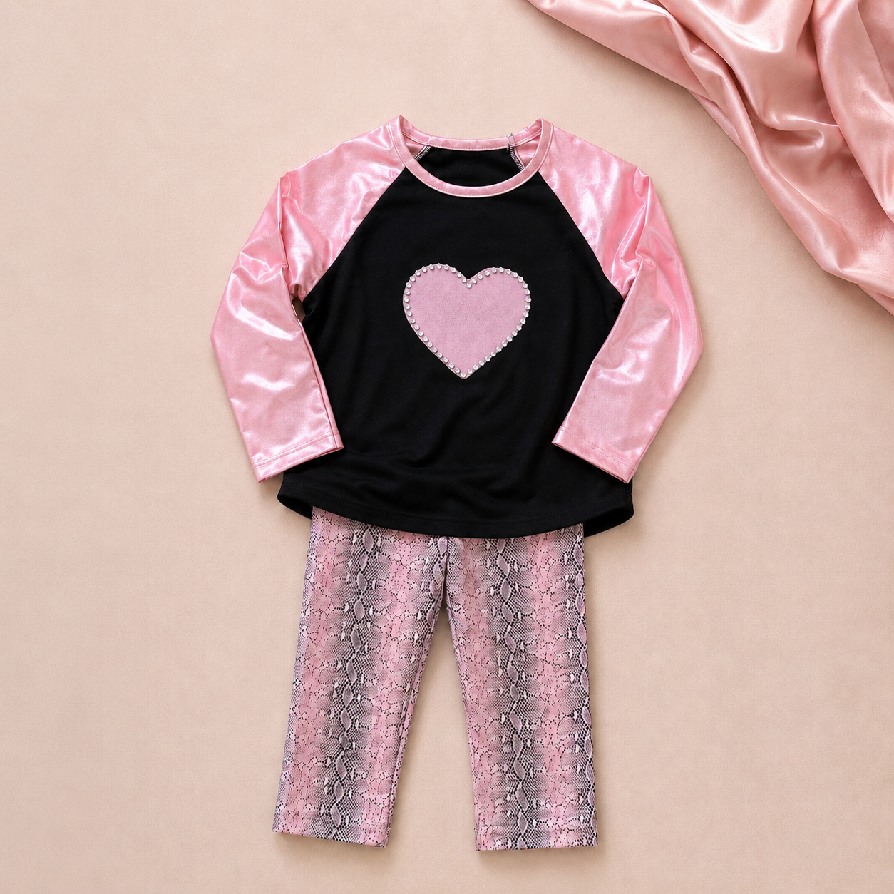 Conjunto de leggings color arándano