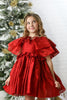 Red Taffeta Caplet