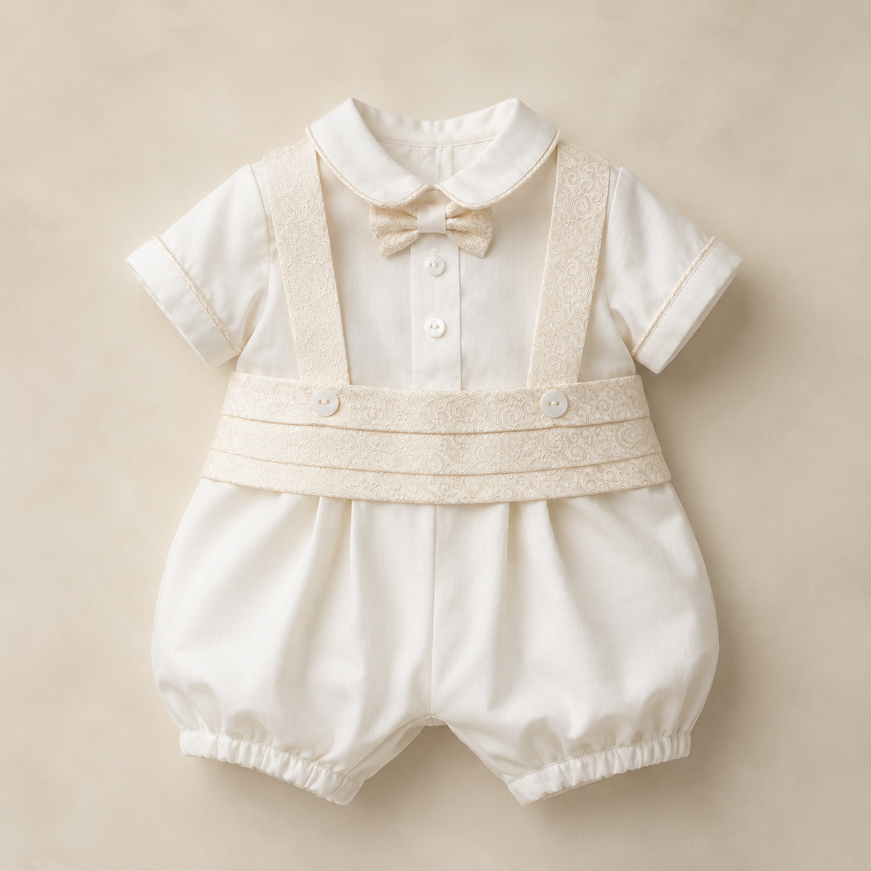 White Formal Boy Romper-idk price