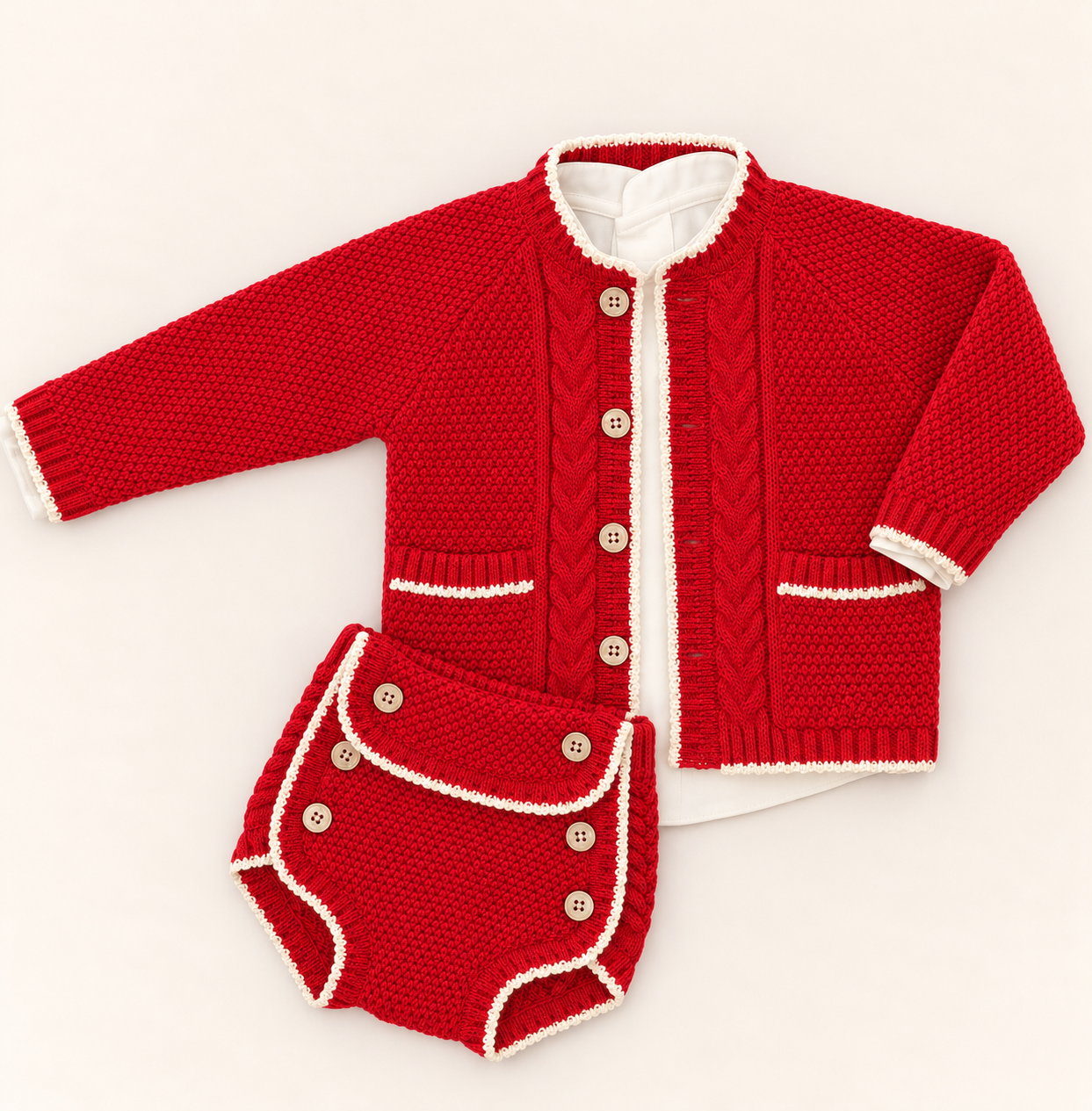Boy's Red Three Piece Set