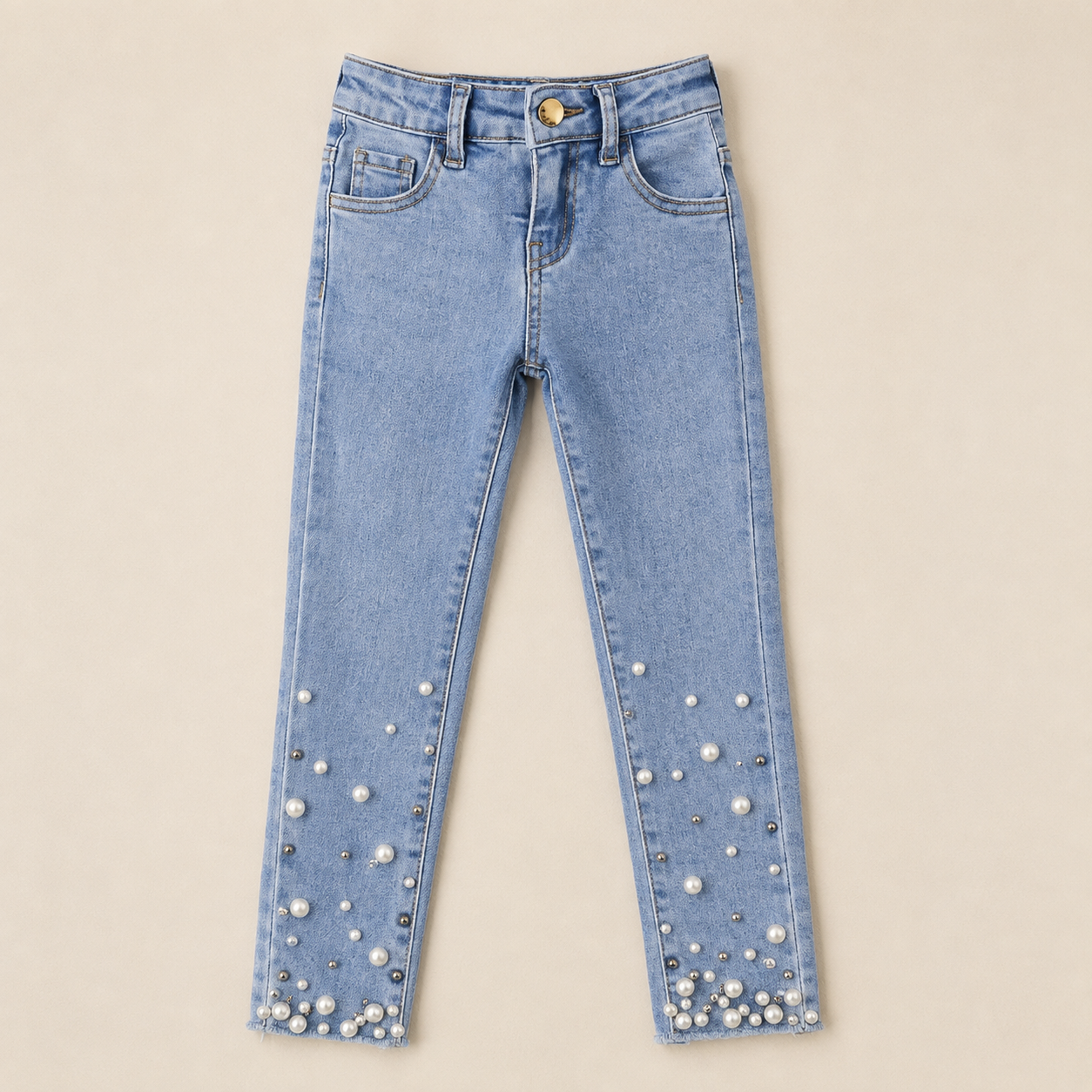 Pearl Hem Skinny Jean