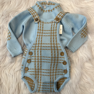 Baby Blue and Camel Set