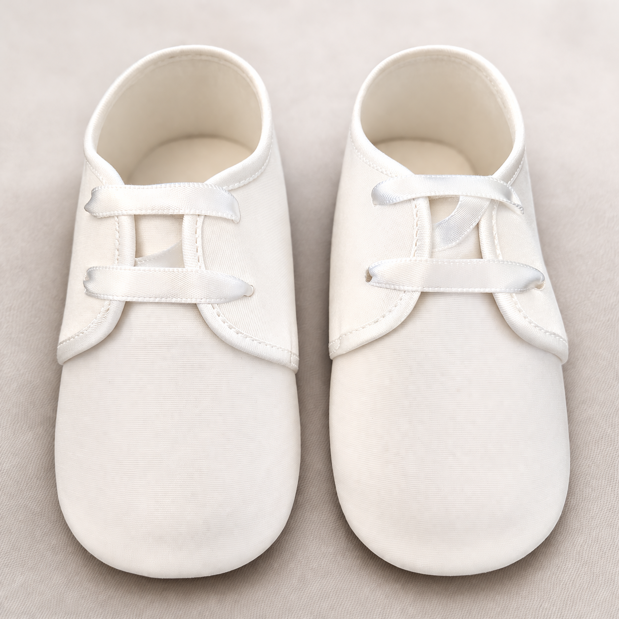 Infant Boy White Crib Shoe