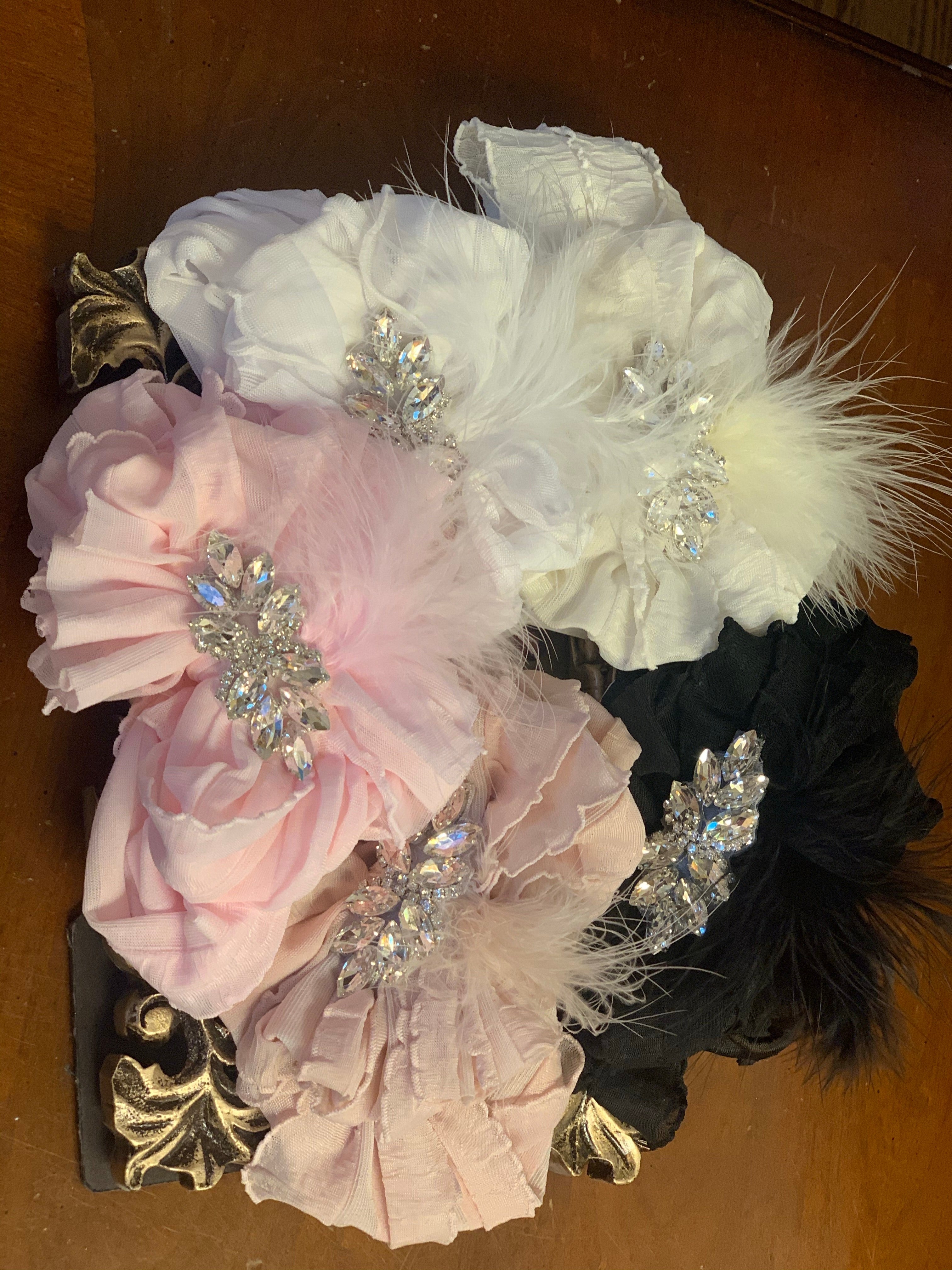 Feather Ruffled Headband