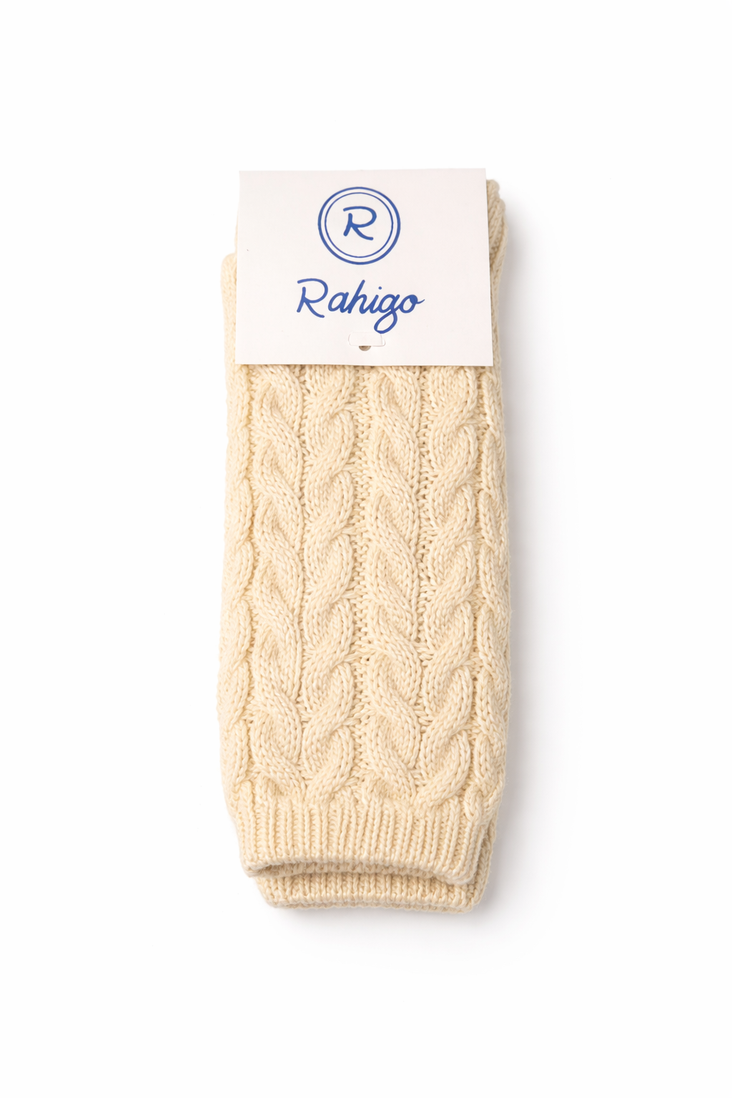 Beige Knit Socks