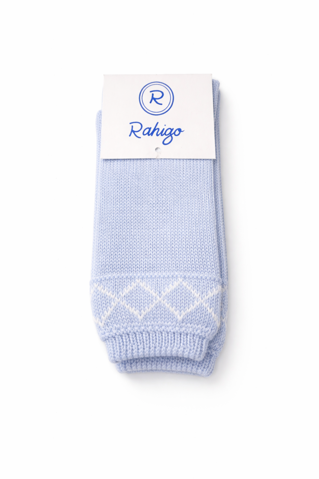 Boys Baby Blue & White Socks