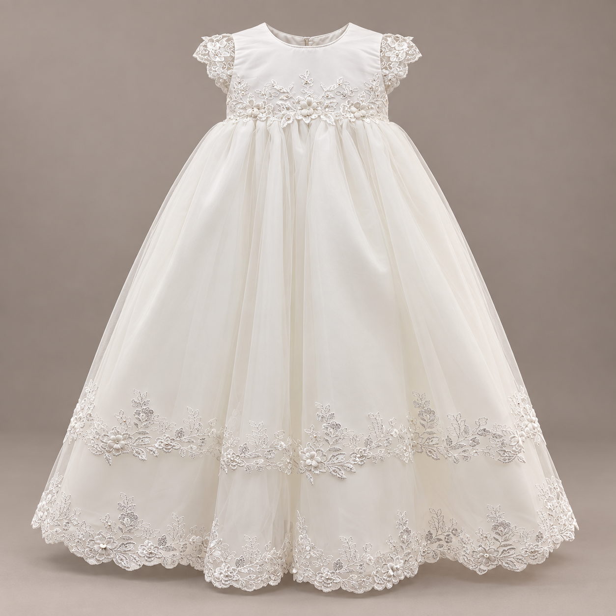 Double Layer Christening Gown