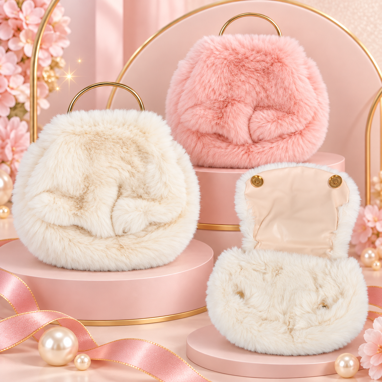 Faux Fur Handbag
