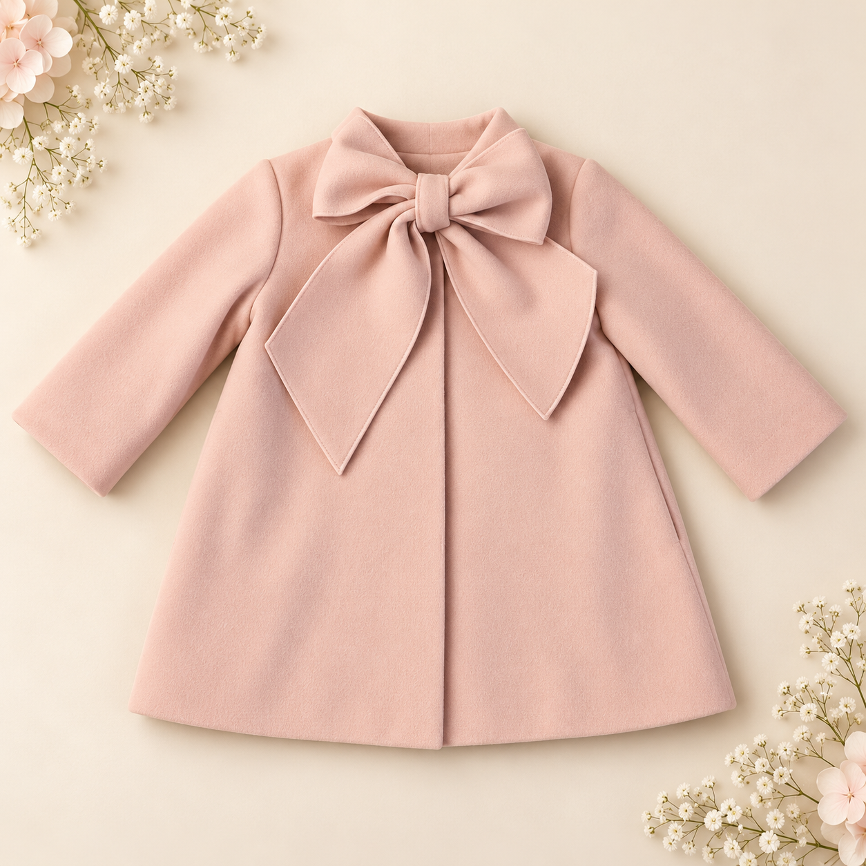 Pink Bow Coat