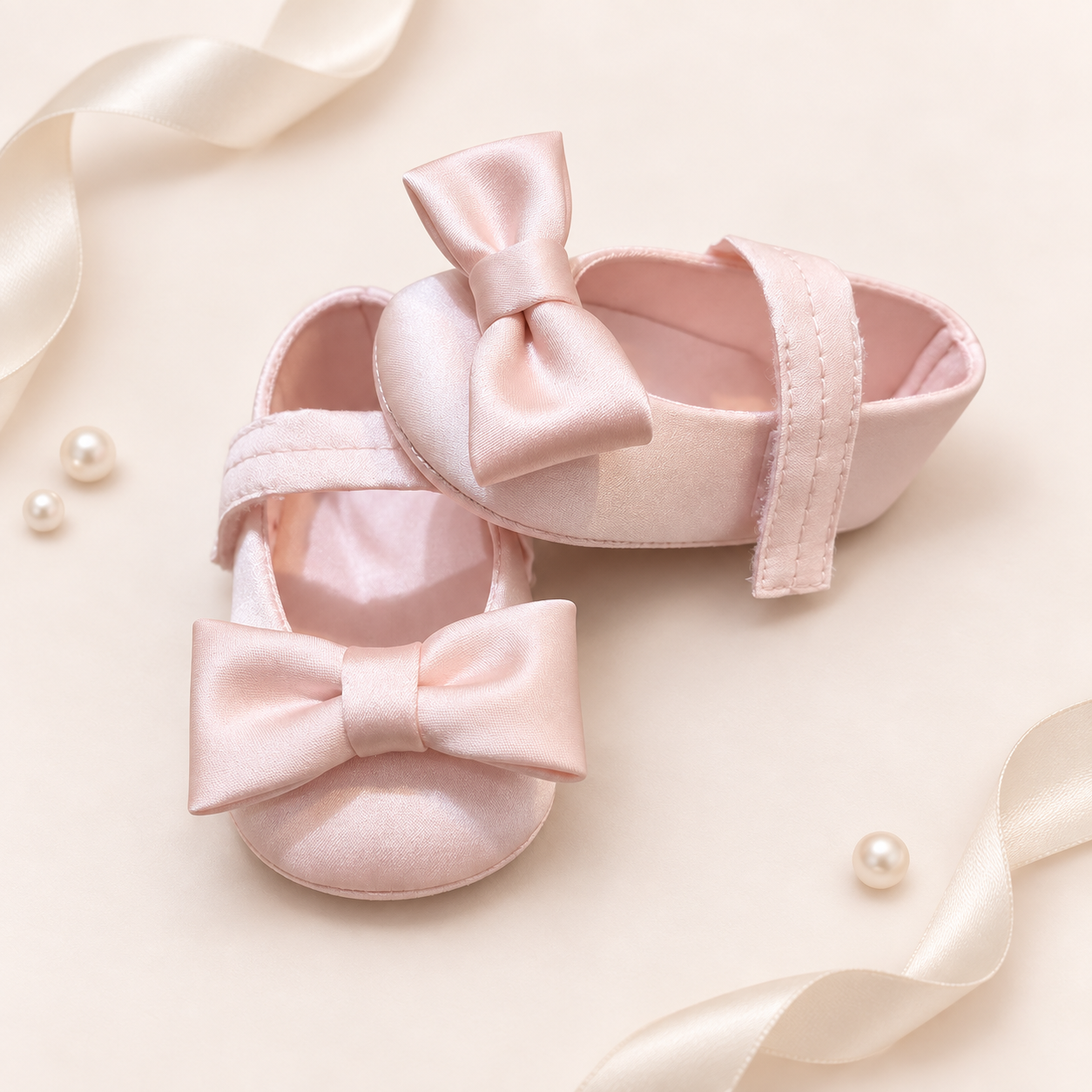 Pink Bow Booties
