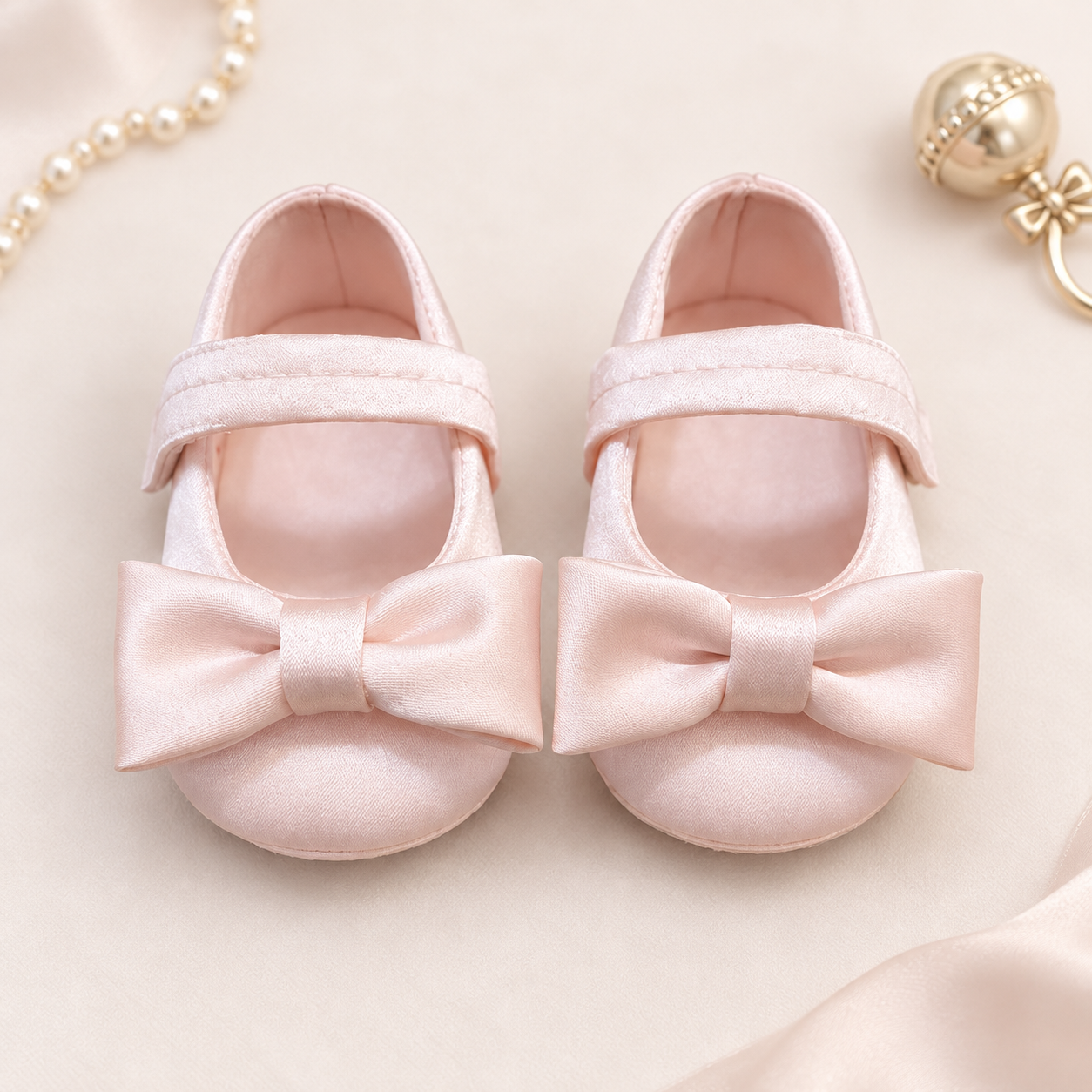 Pink Bow Booties