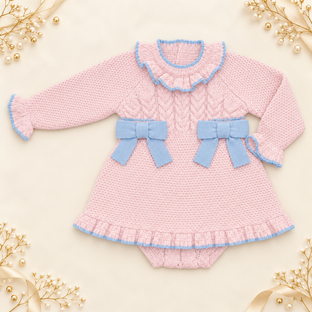 Baby Pink Knit Dress
