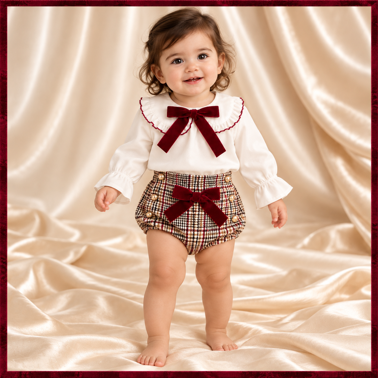 Tartan Bloomer Set
