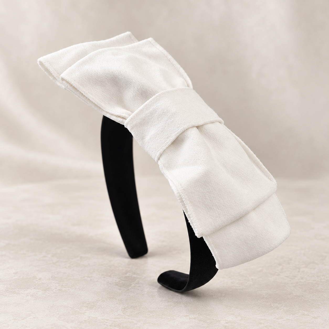White Velvet Headband