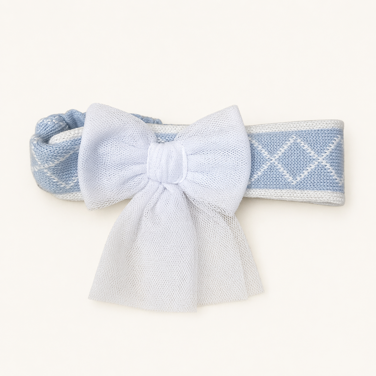 Baby Blue & White Headband