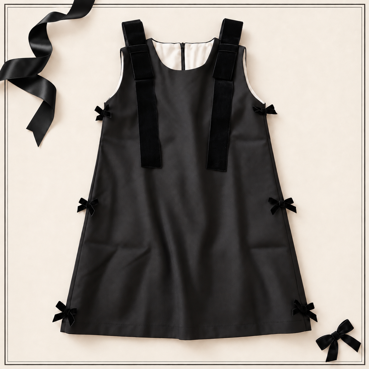 Black Dress with Bows