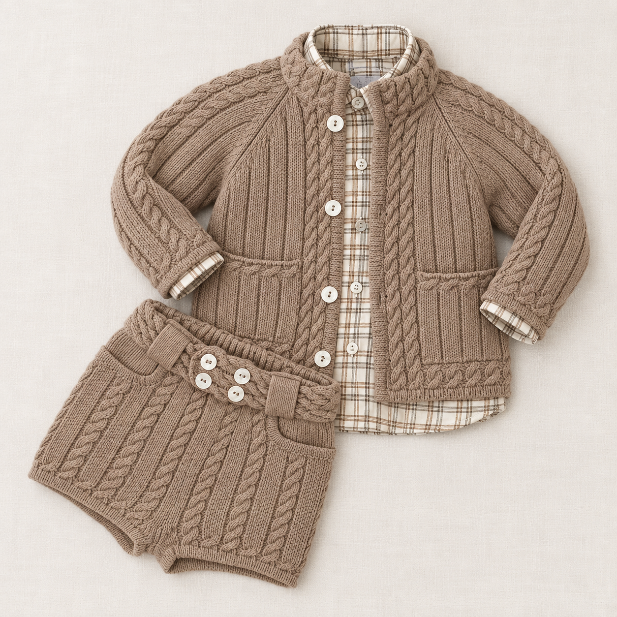 Stone Knit Short Set