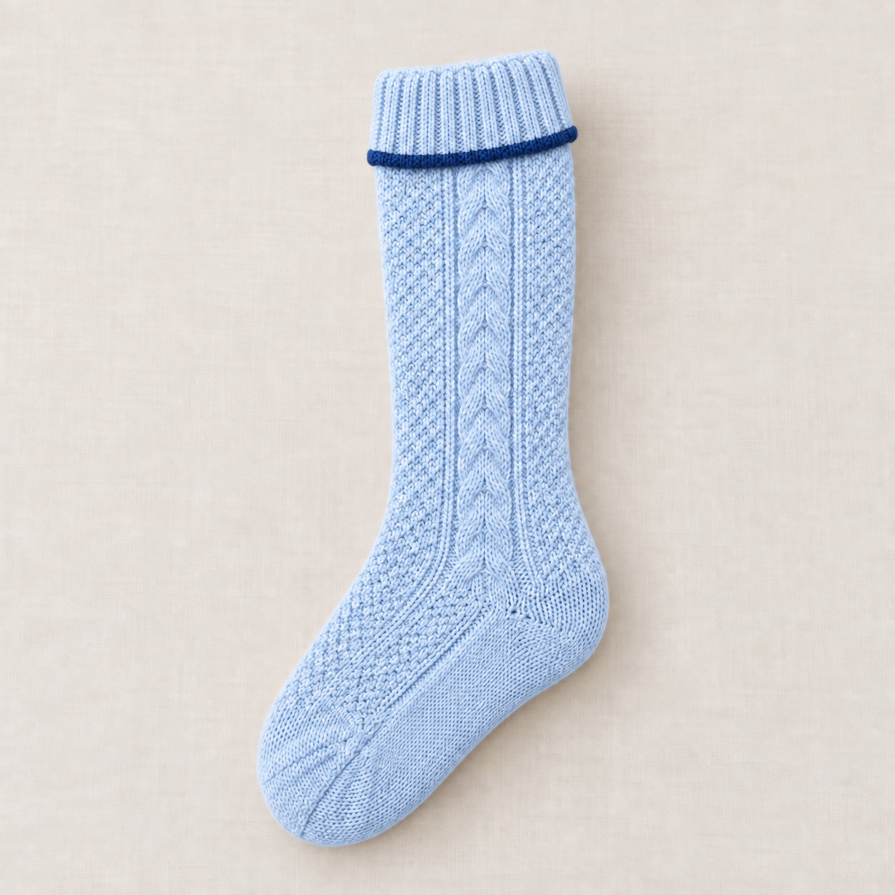 Baby Blue Knit Sock