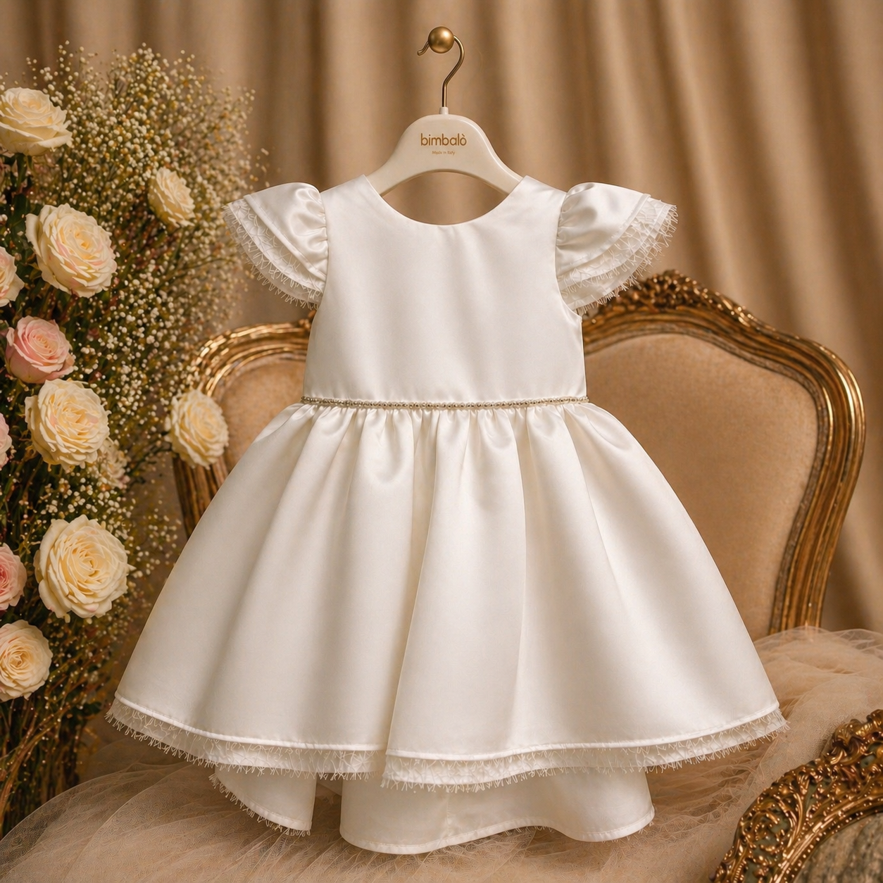 White Satin Dress