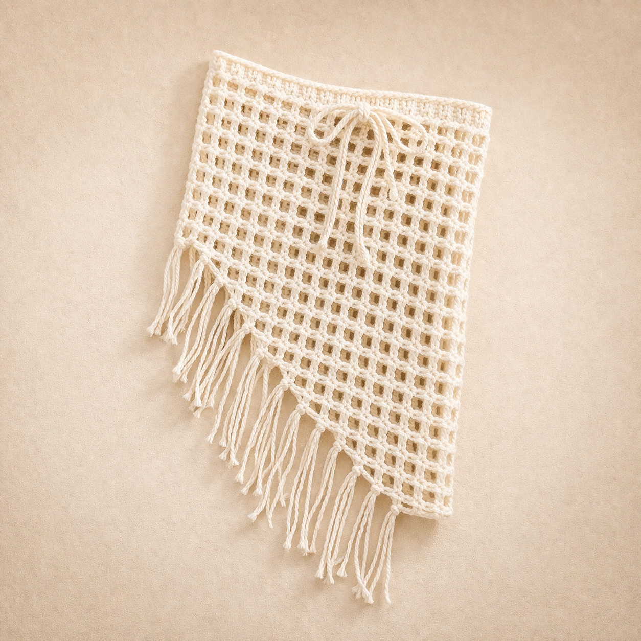 Ivory Crochet Cover Up