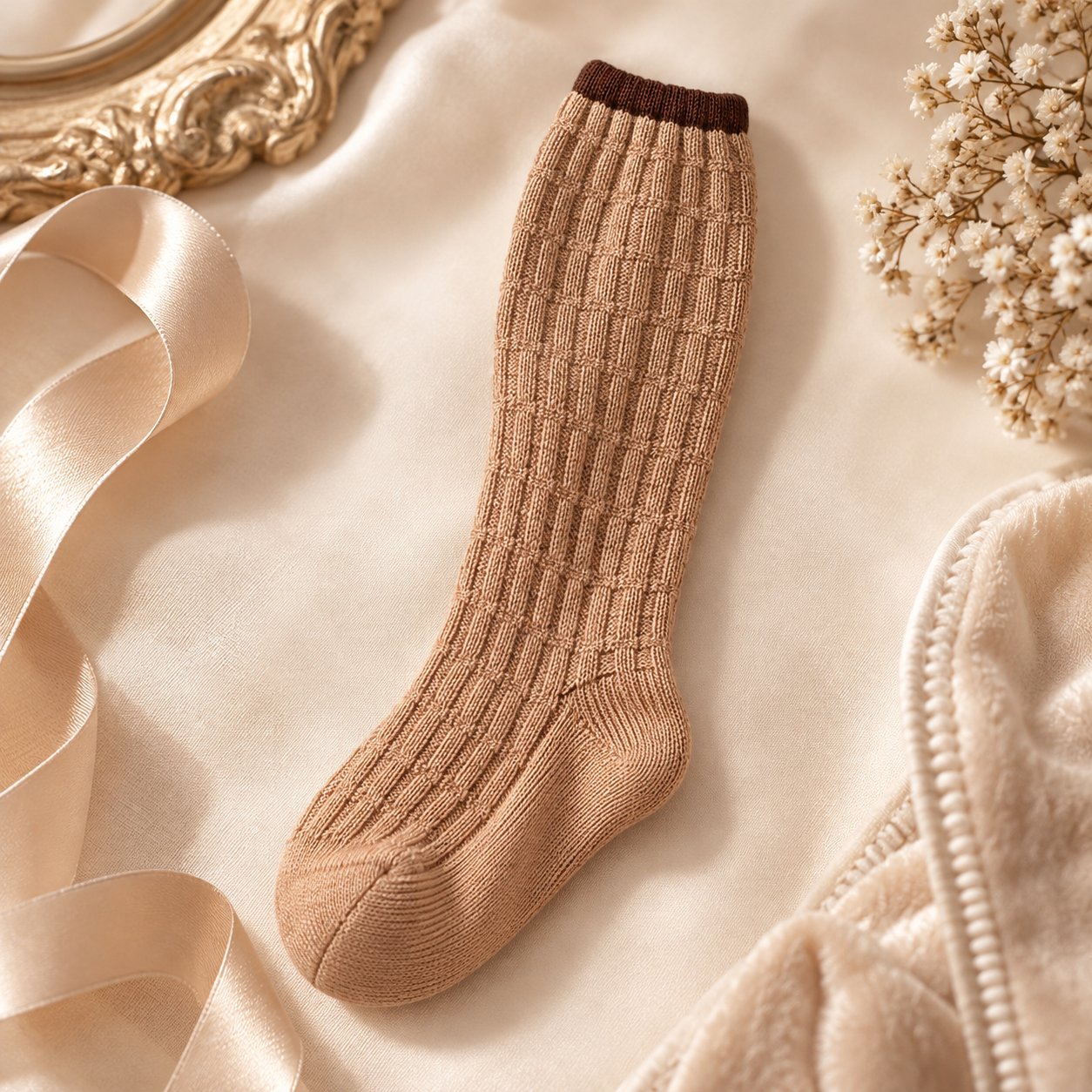 Camel Knit Sock