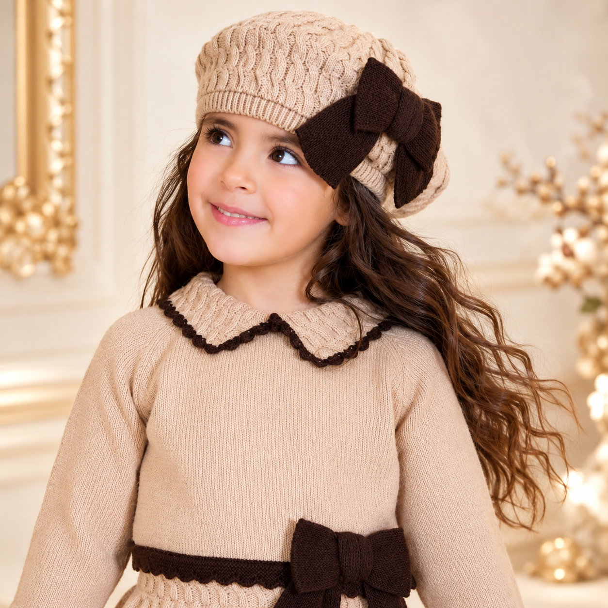 Camel and Brown Beret