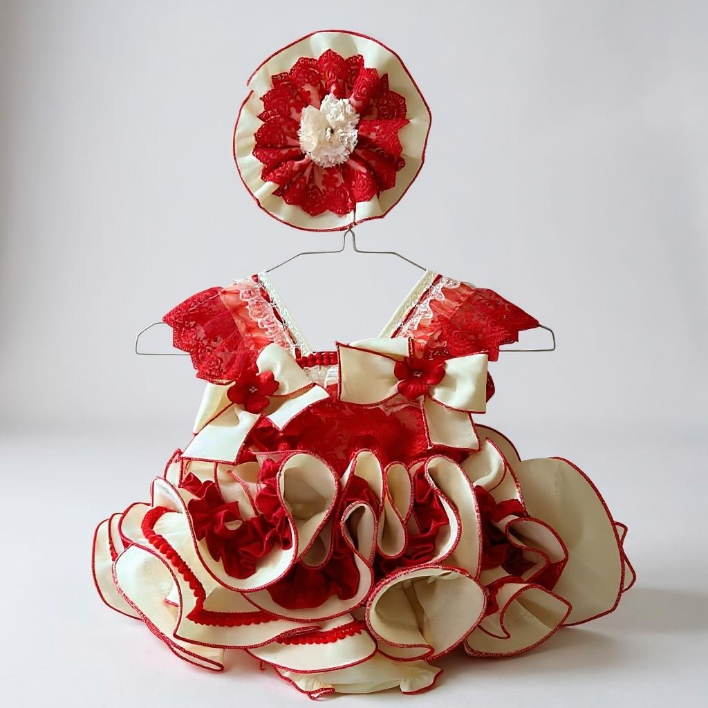 Paulina Cream and Red