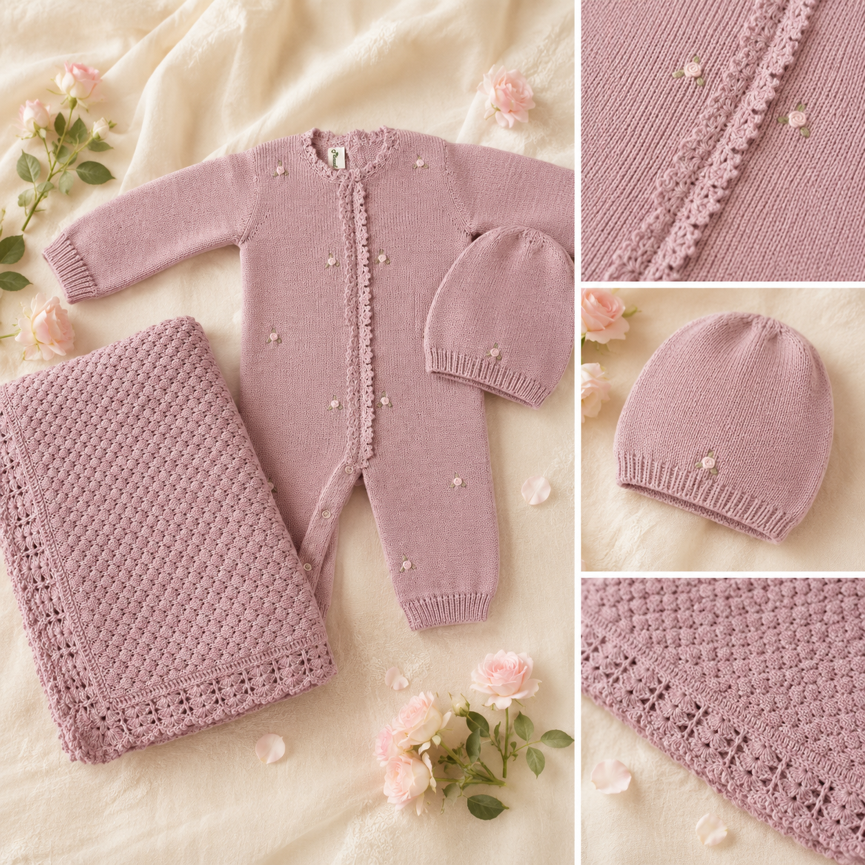 The Alice Mauve Pink Knit
