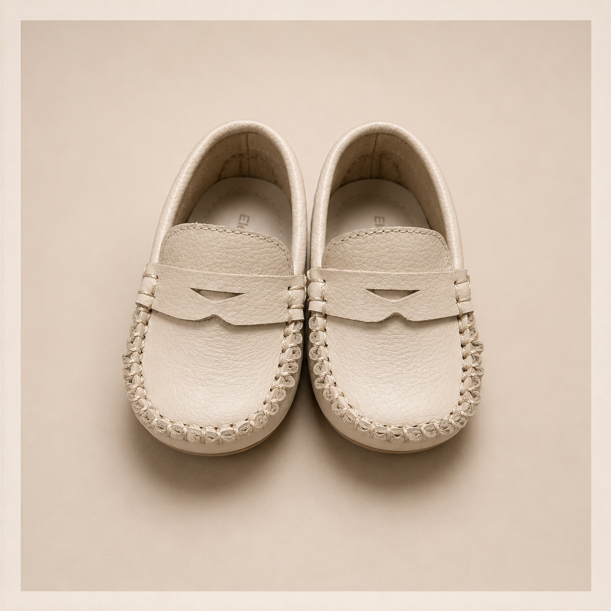 Logan Toddler Loafer in Cream