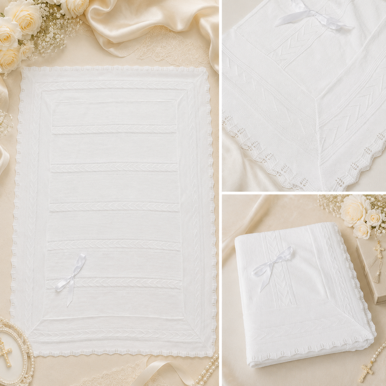 White Detailed Blanket