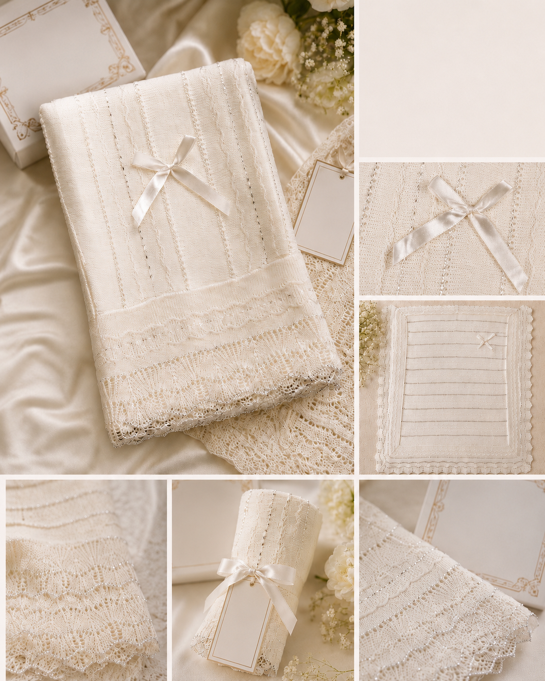 Ivory Crochet Blanket