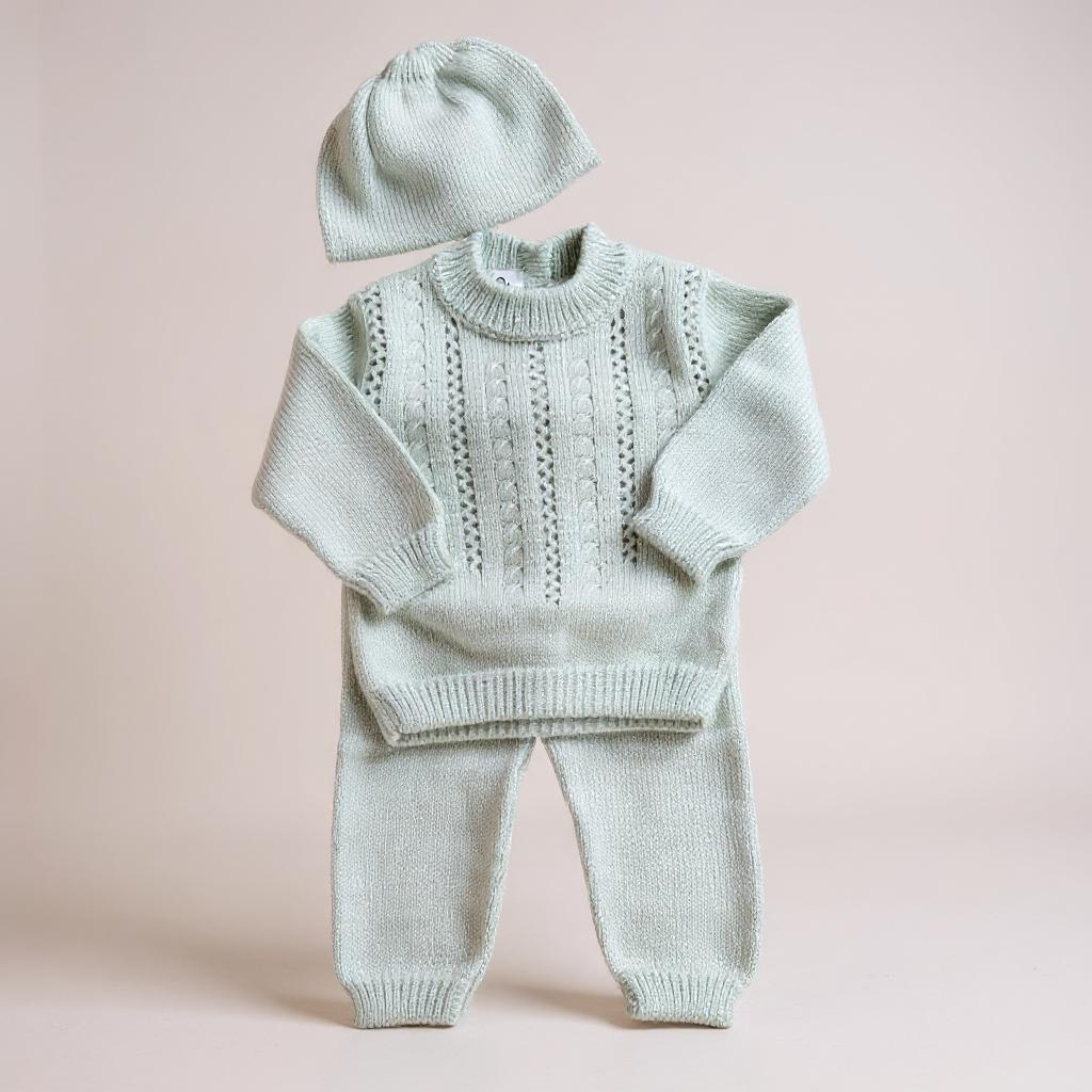 Baby Blue Knit Set