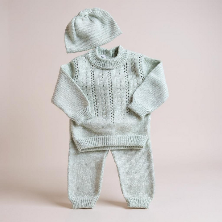 Baby Blue Knit Set