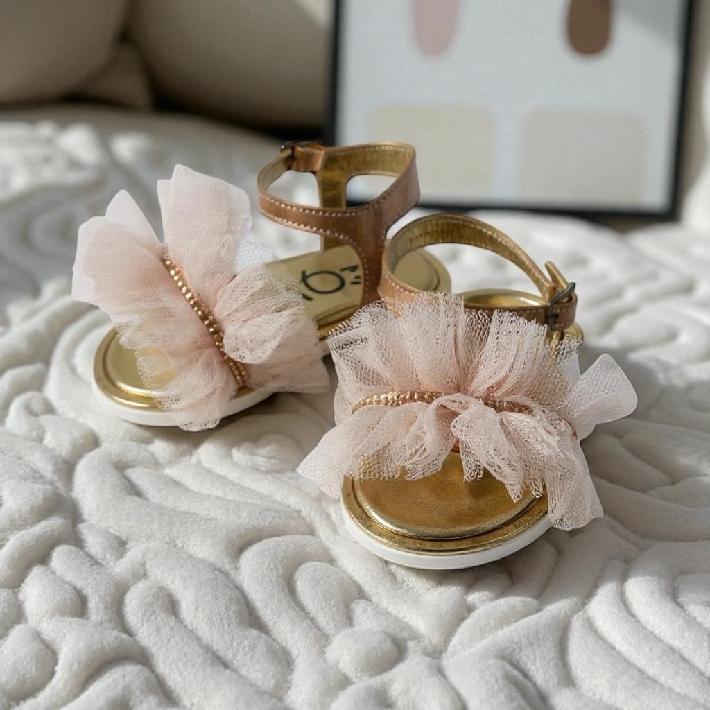 Pink Tulle Girl's Sandal