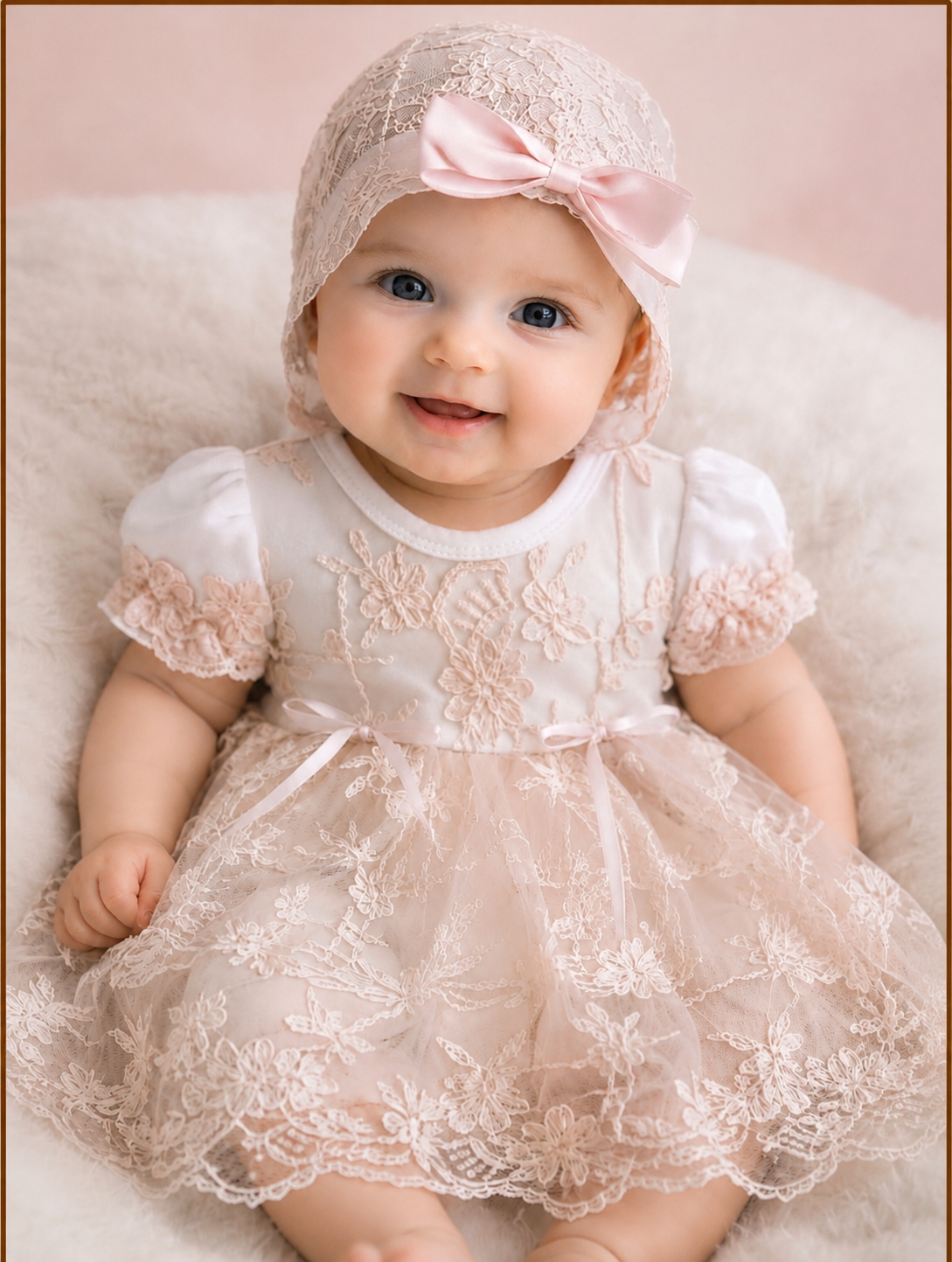 Ivory Lace Romper Dress