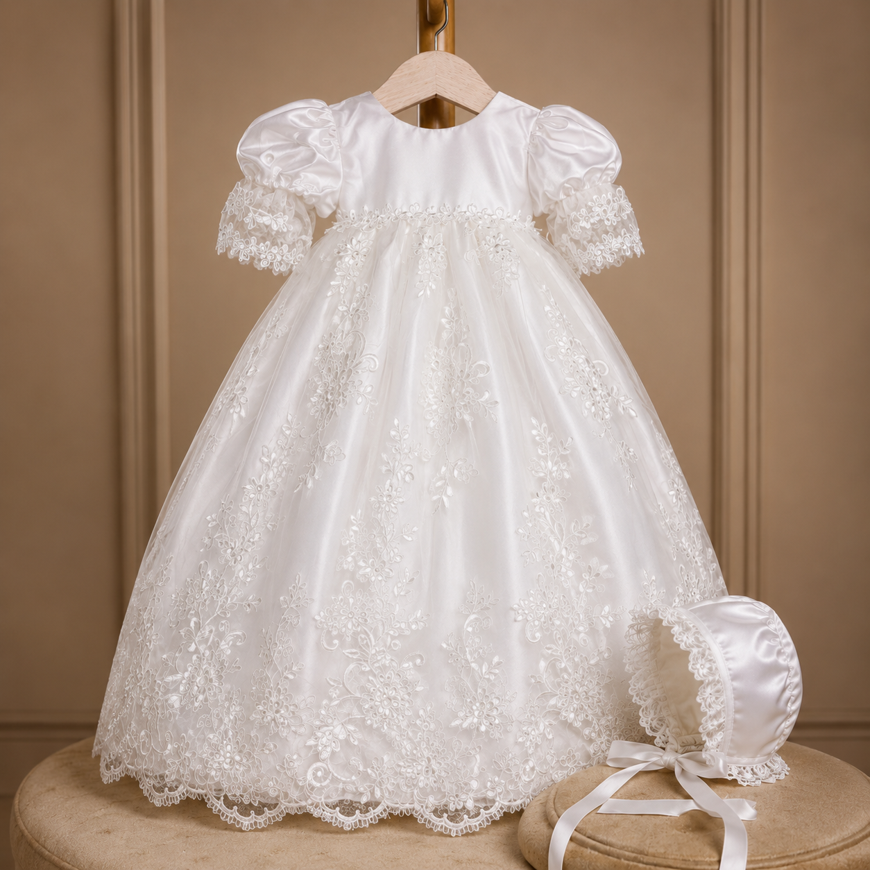 Beaded Lace Gown