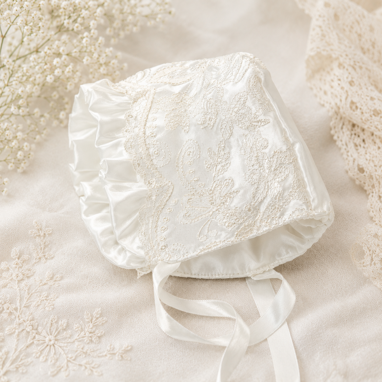 Christening Gown in Diamond White