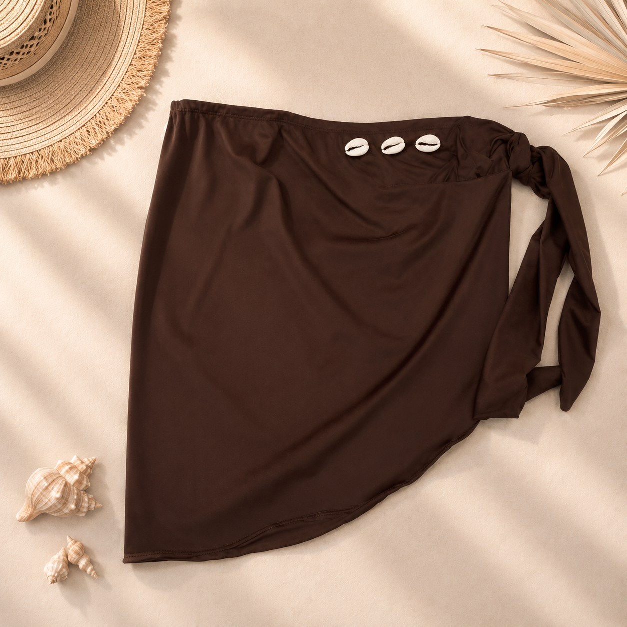 Brown Shell Cover Up