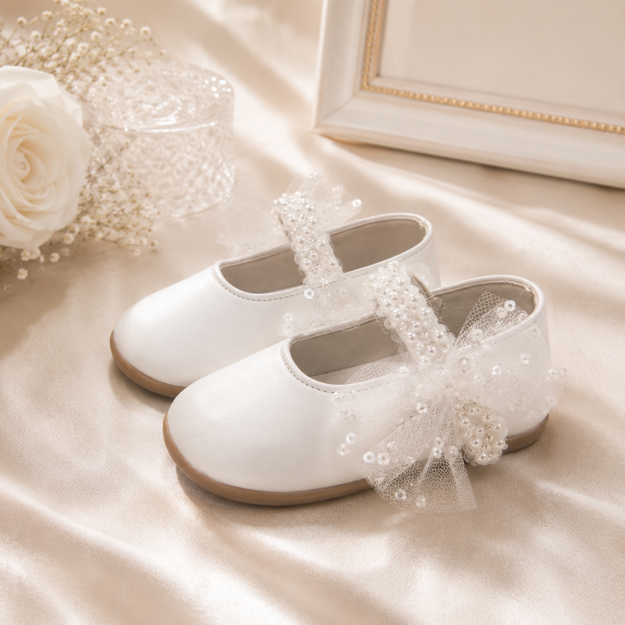 Beaded Tulle Shoe