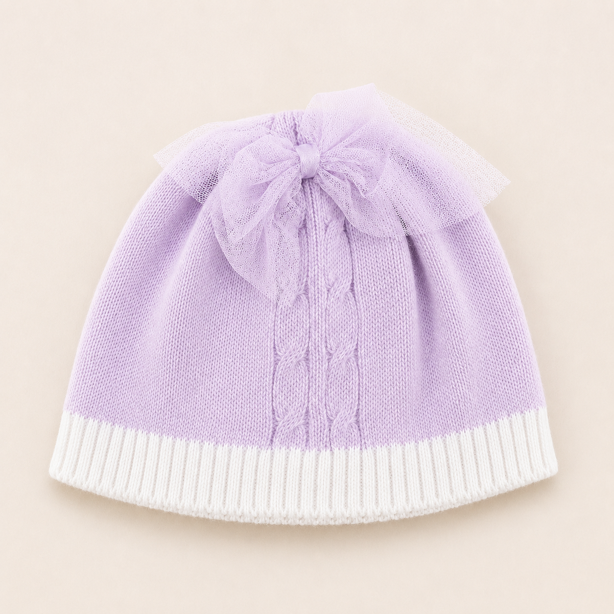 Lavender Knitted Hat