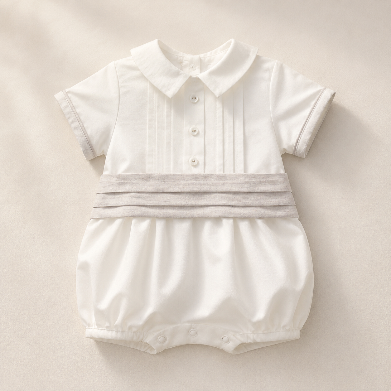 Pelele de niño color blanco