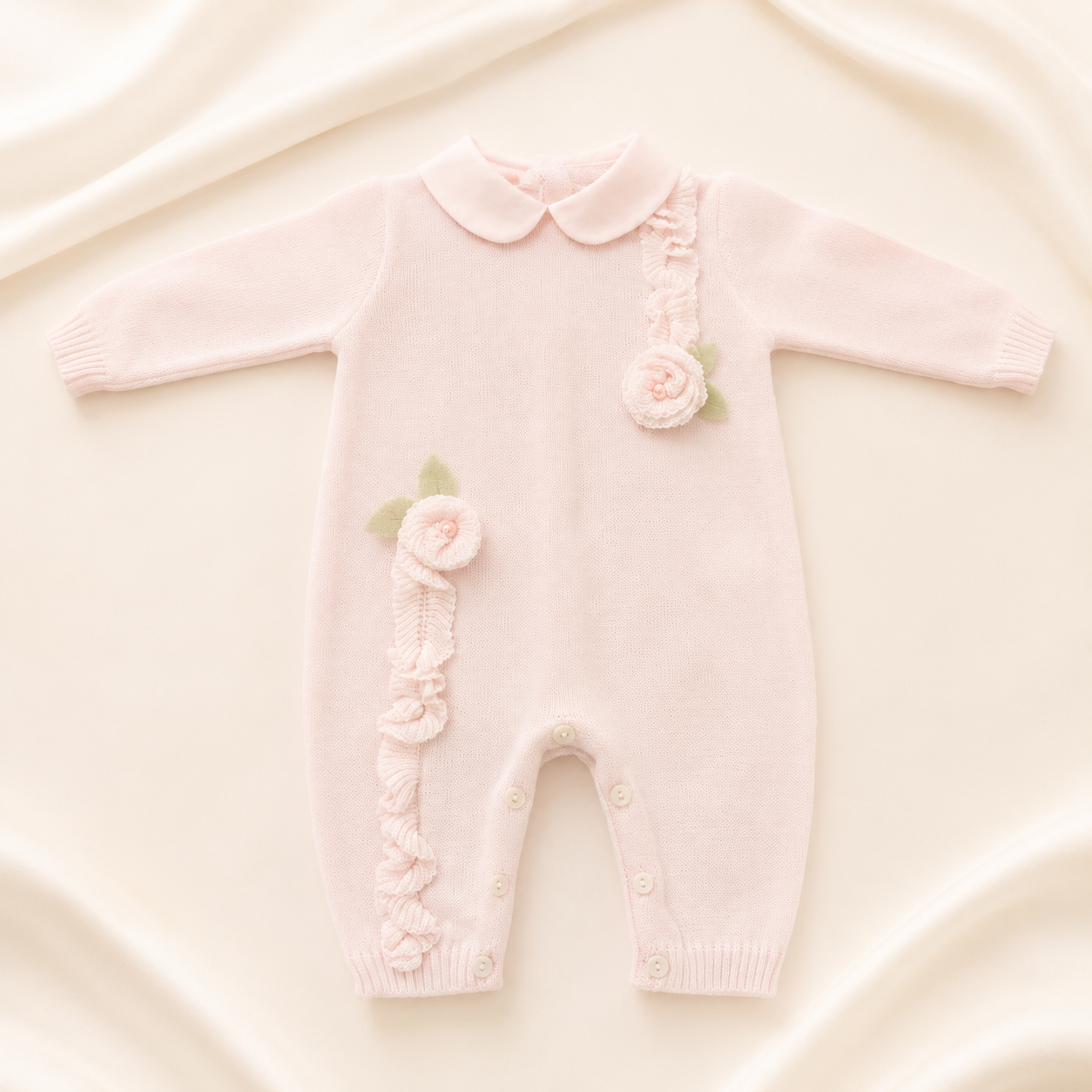 Rose Knitted Romper