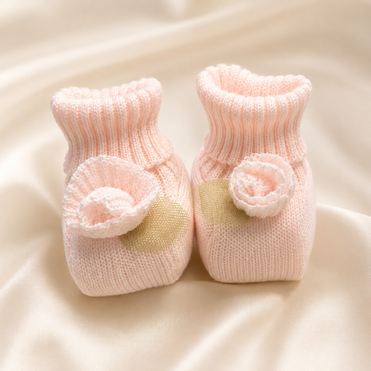 Rose Knitted Booties
