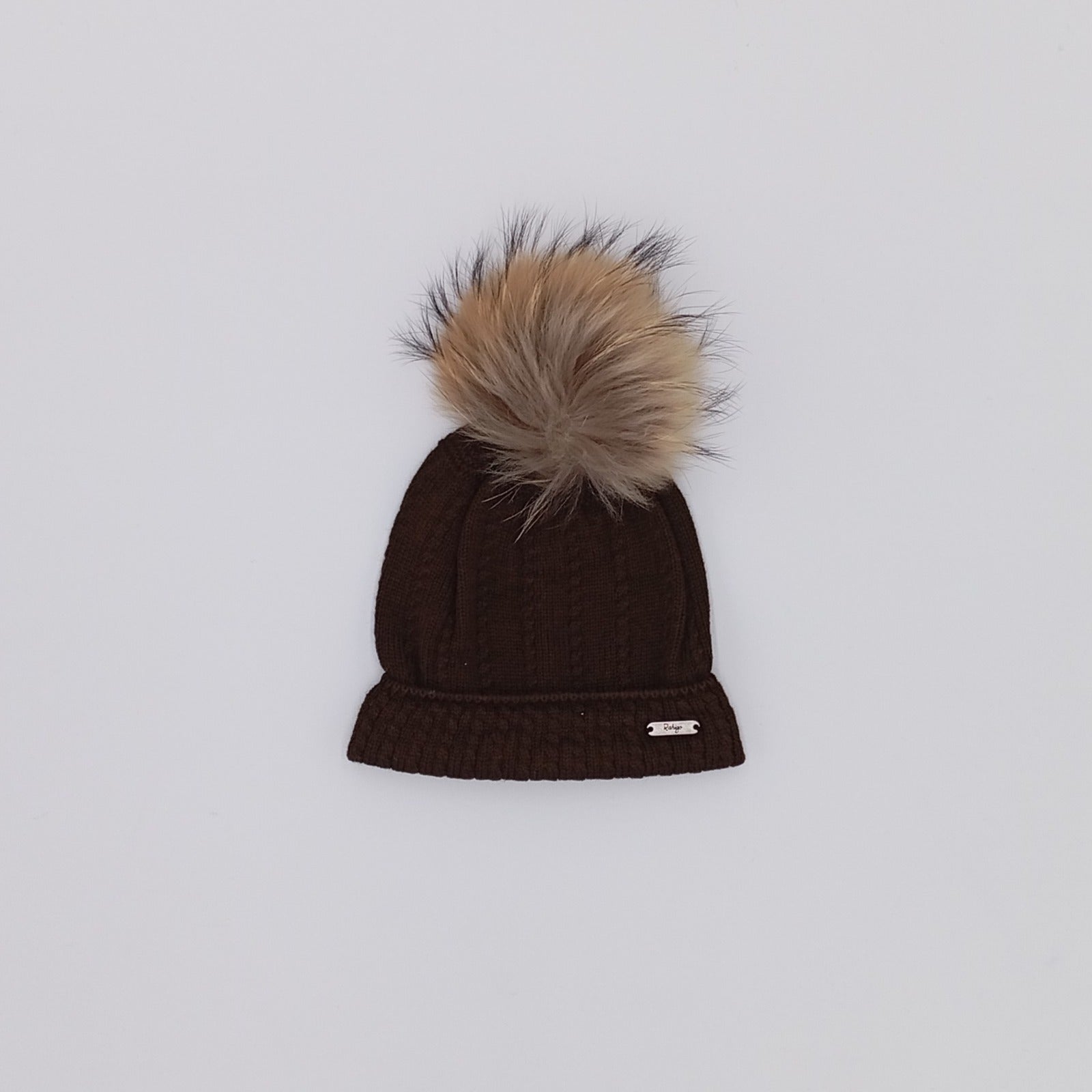 Chocolate Brown Pom Hat