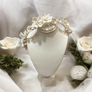 Porcelain Flower Headpiece