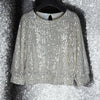 Ivory Sequin Top